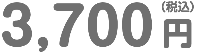 3,700円（税込）