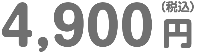 4,900円（税込）